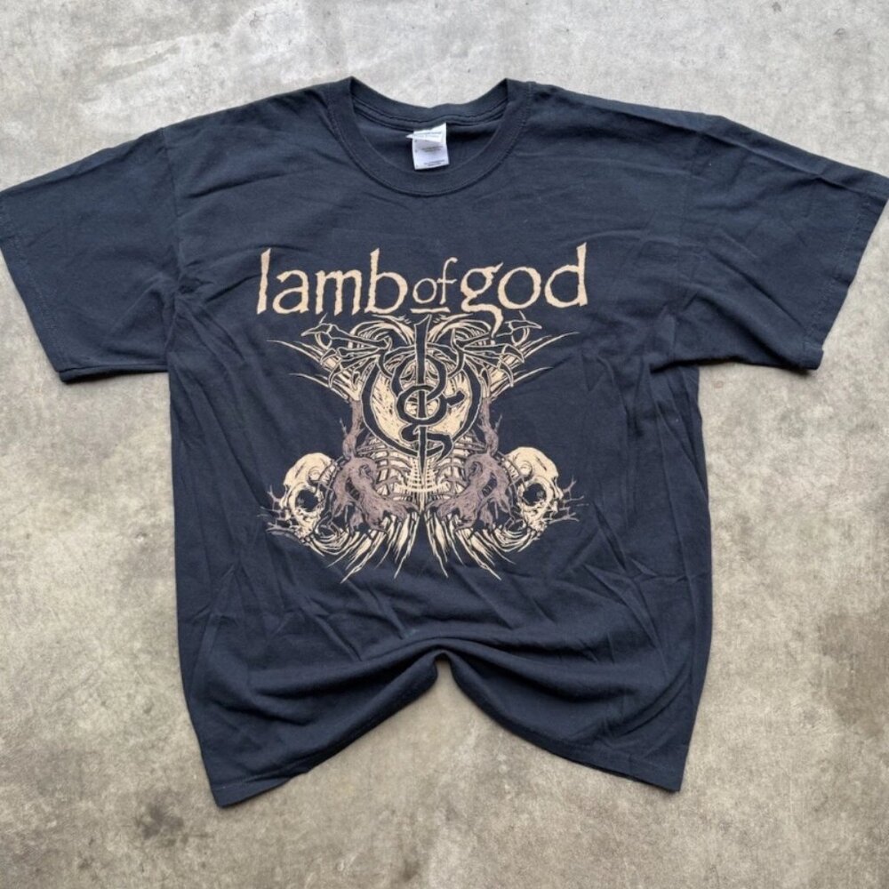 Lamb of God Band T Shirt Heavy Metal Graphic Tee Rock Band Shirt